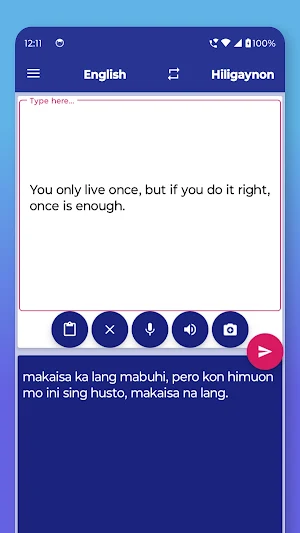 Hiligaynon English Translator Screenshot 2