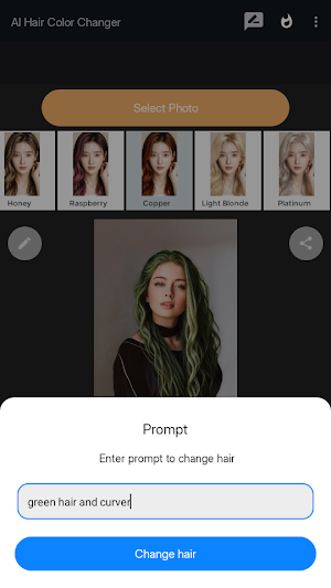 Virtual Change Hair Color AI Screenshot 2