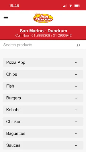 San Marino Takeaway Screenshot 0