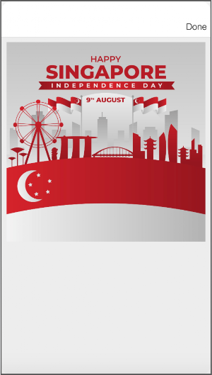 Singapore Day Greeting Cards Screenshot 3