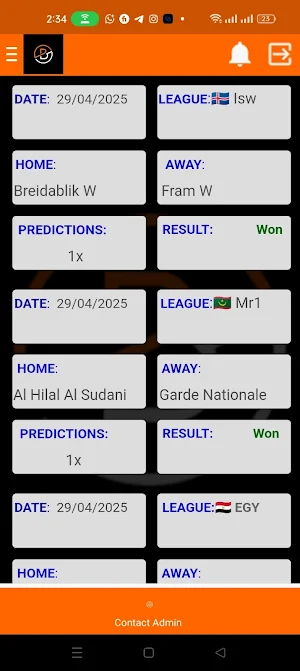 Bang Correct Scores Screenshot 3