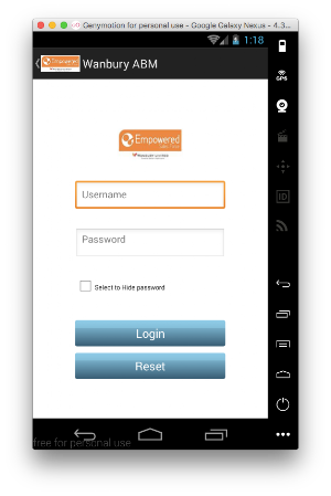 Wanbury ABM Screenshot 1