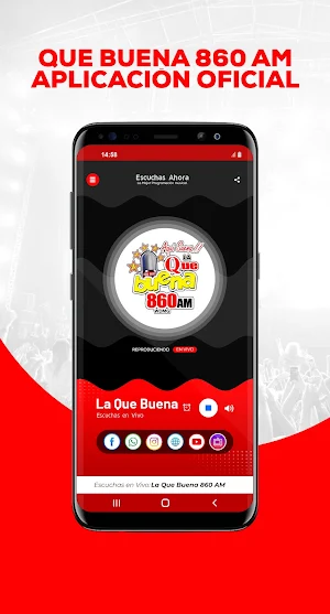 La Que Buena 860 AM Screenshot 1