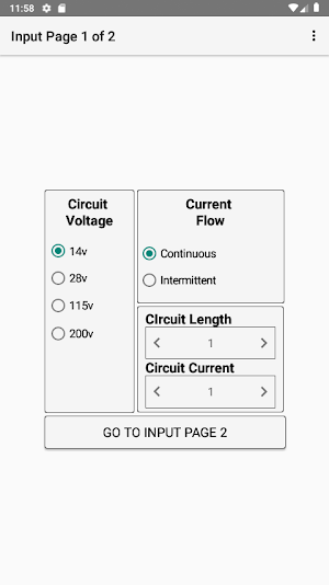 American Wire Gauge (AWG) Calculator Screenshot 1
