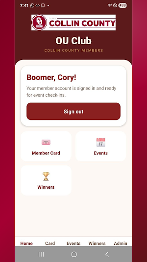 OU Club Collin County Screenshot 0