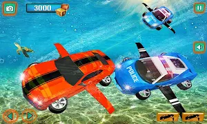 Underwater Police Car Chase : Cop Car Driving sim Screenshot 2