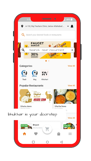 Bhukhar Food App Screenshot 1