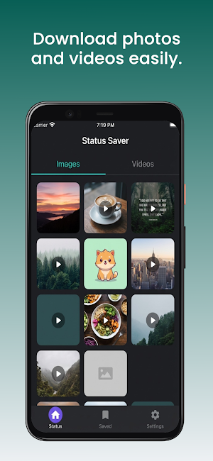 Status Saver: Save & Share Screenshot 1