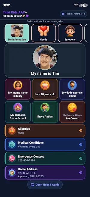 Talki Kids AAC+ Screenshot 0