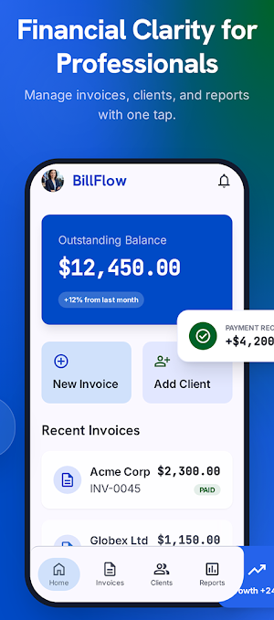 Single Tap Invoice Maker Screenshot 0