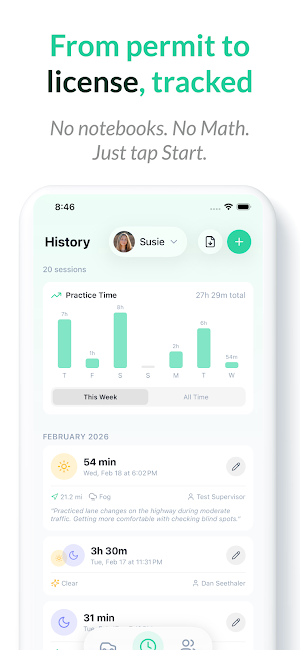 GoTime: Student Driving Logger Screenshot 0
