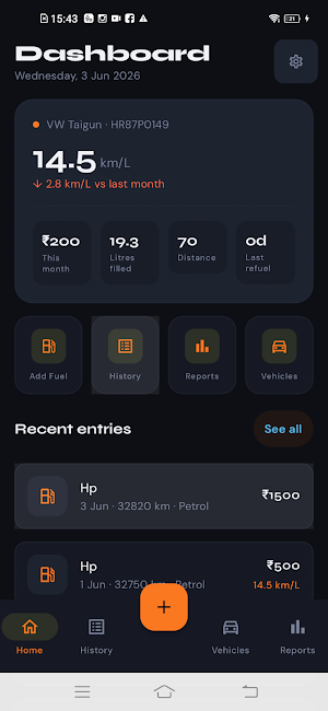 Fuelon - Fuel Tracker Screenshot 1