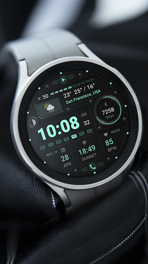 WFP 125 Digital watch face Screenshot 2