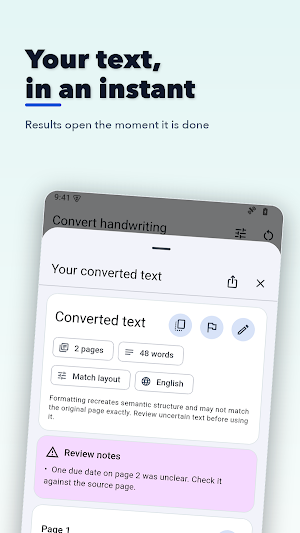 Handwriting to Text Converter Screenshot 2