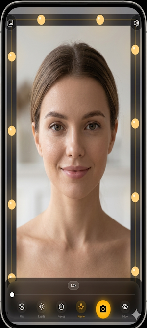 GlowMirror: HD Camera Mirror Screenshot 1