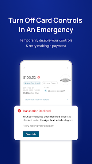 Directions CU Card Controls Screenshot 2