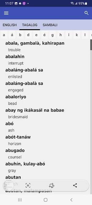 English Sambali Tagalog Screenshot 1