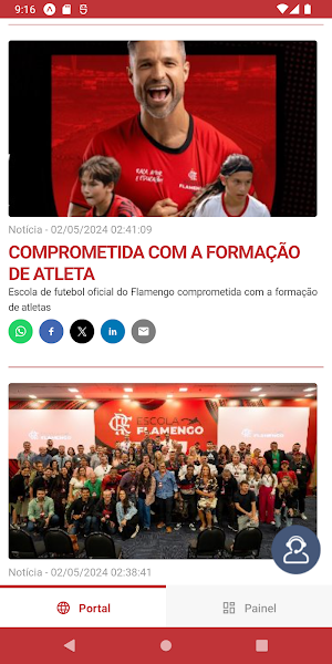 Escola Flamengo Screenshot 3
