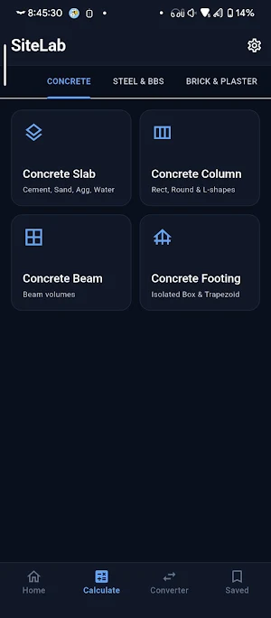 SiteLab: Construct Calculator Screenshot 3