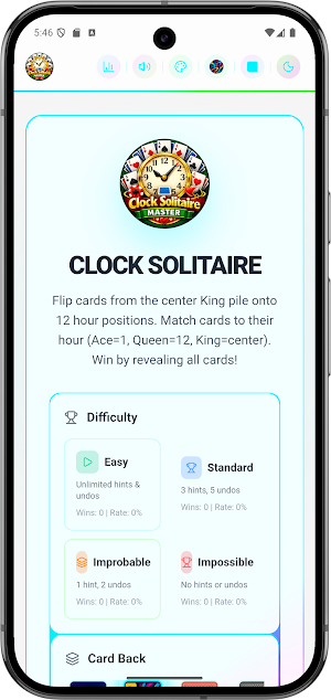 Clock Solitaire Master Offline Screenshot 2