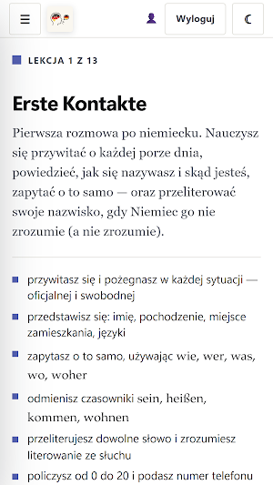 German course for Poles Screenshot 0