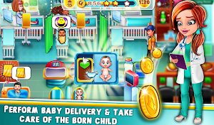 Pregnant mom & Newborn Baby Care Center game Screenshot 0