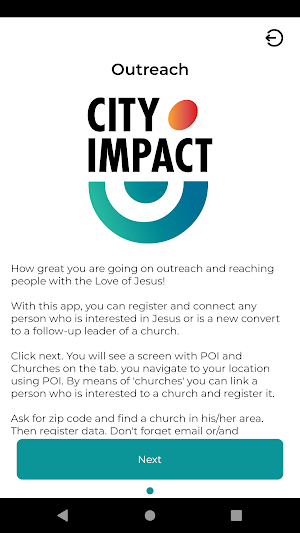 CityImpact Connection App Screenshot 1