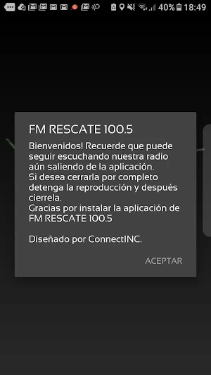 FM RESCATE 100.5 Screenshot 1