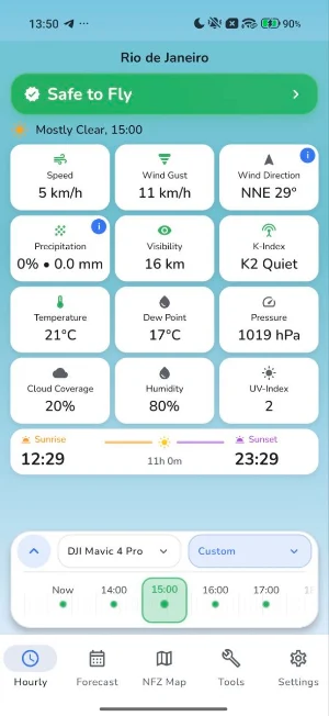 Drone Weather - Weather4Fly Screenshot 0