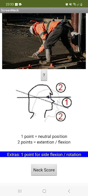 Rapid Entire Body Assessment Screenshot 3
