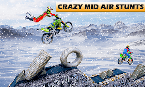 Snow Tricky Bike Impossible Track Stunts 2020 Screenshot 2
