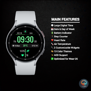 Electronic Time - watch face Screenshot 1