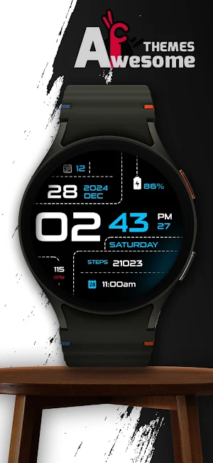 Dotline - Dark Watch Face Screenshot 0