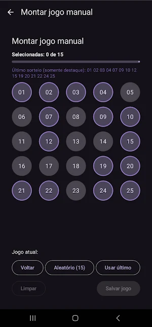 Estratégias Lotofacil Screenshot 1