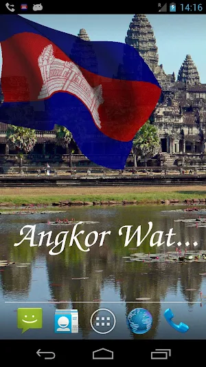 Cambodia Flag Live Wallpaper Screenshot 1