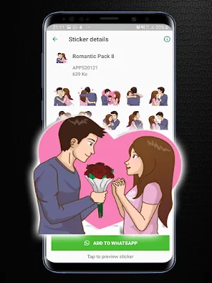 Romantic Stickers for whatsapp Screenshot 3
