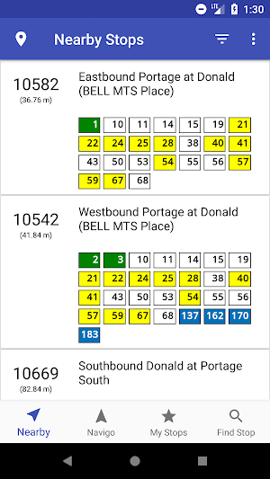 Winnipeg Transit App Screenshot 0
