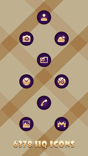 Peachy Purple Icons Screenshot 0