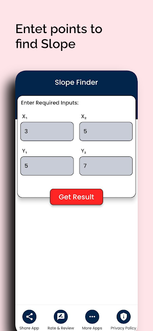 Slope Calculator Screenshot 2