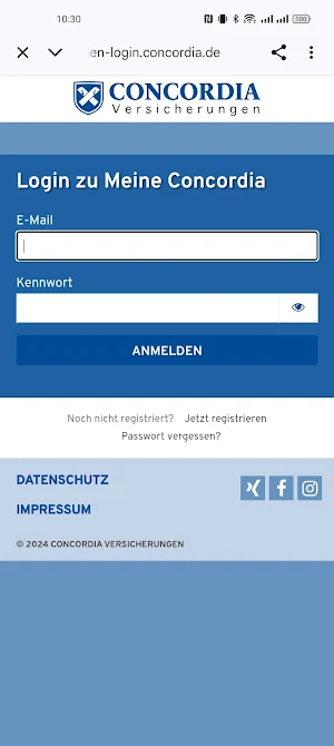 Concordia GesundheitsApp Screenshot 0