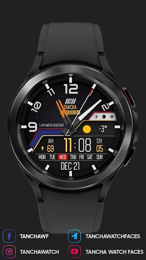 Tancha Hybrid Watch Face Screenshot 3