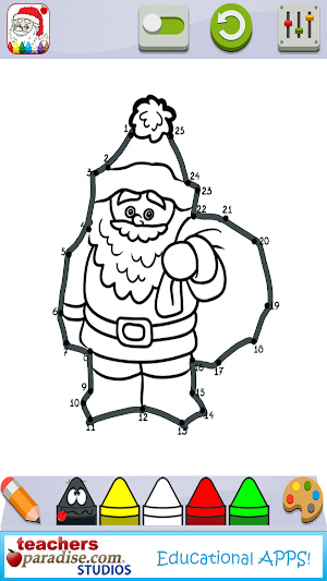 Christmas Dot to Dot and Coloring Pages Screenshot 2