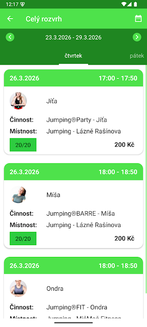 Jumping Fitness Brno Screenshot 2