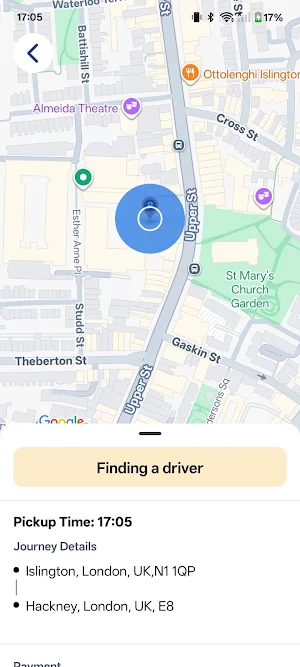 UKC Passenger App Screenshot 3