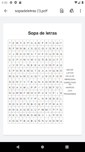 Generador Sopa de letras Screenshot 2