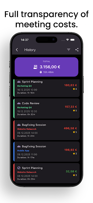 Meeting Meter Screenshot 2