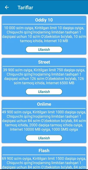 Uzmobile Service 2020 Screenshot 2