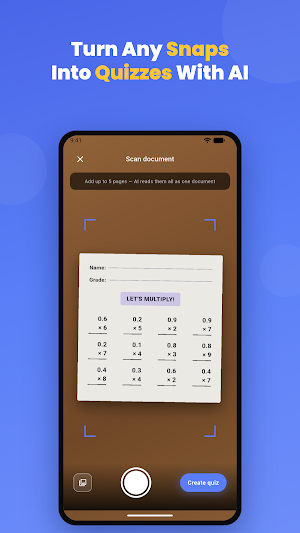 Worksheetzone: AI Quiz Maker Screenshot 1
