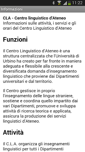 CLApp Uniurb Screenshot 1