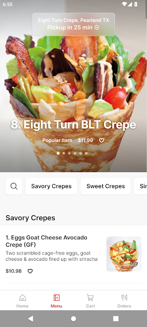 Eight Turn Crepe, Pearland TX Screenshot 1